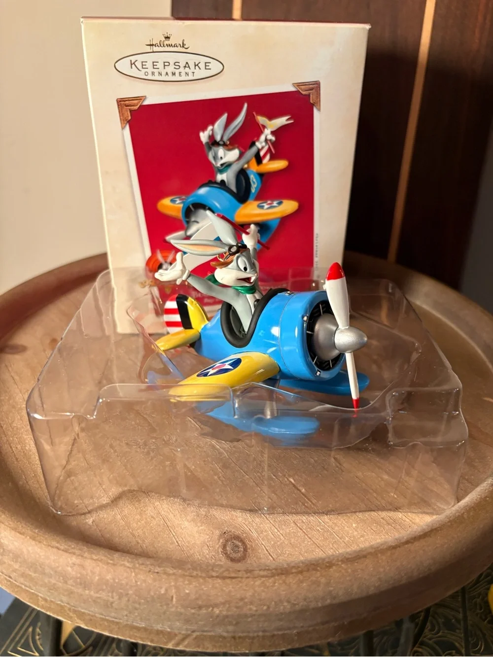 Hallmark Keepsake Bugs Bunny 'Bugs the Barnstormer' Ornament - Blue & Yellow